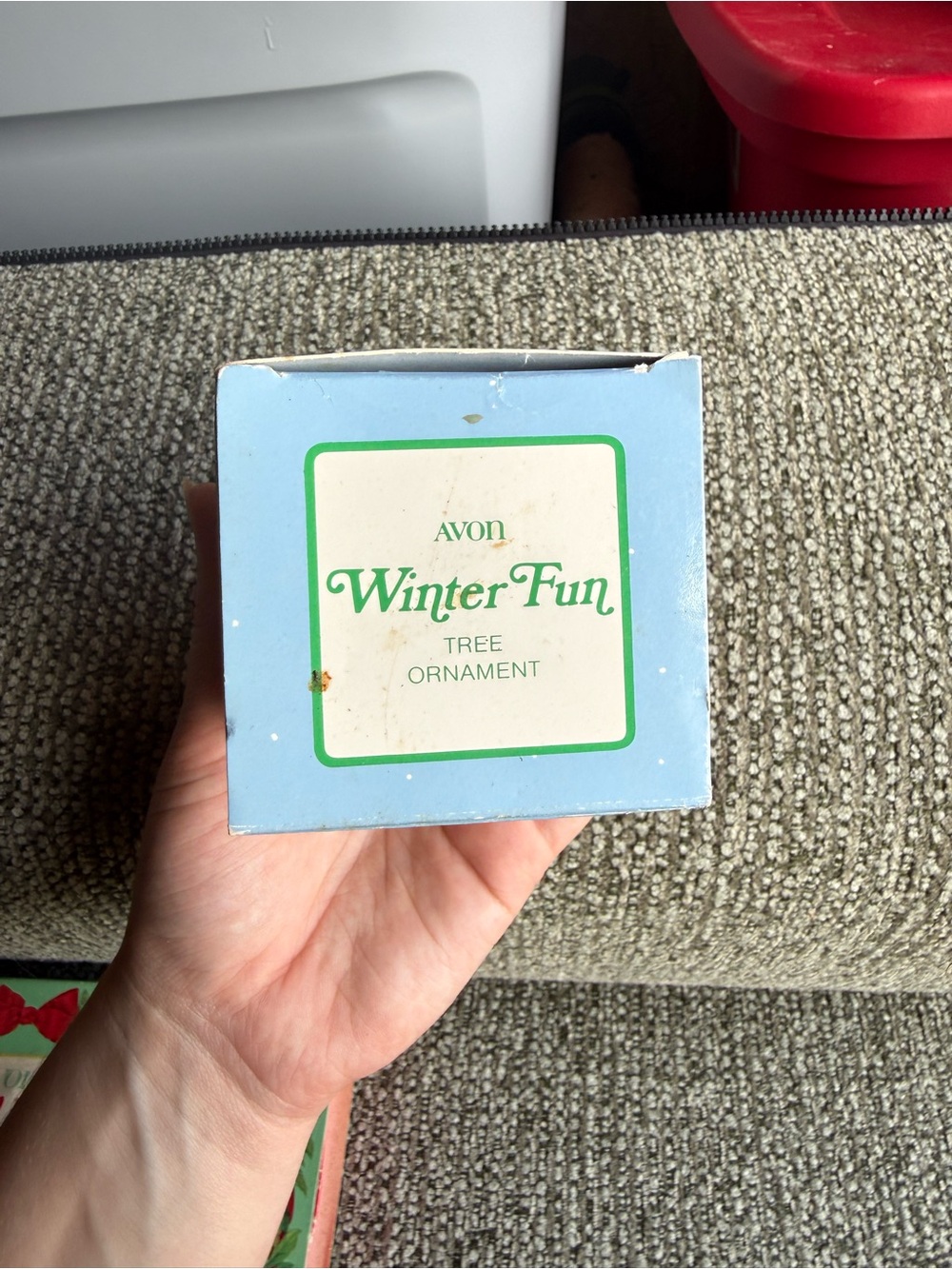 Avon Winter Igloo Ornament Plastic